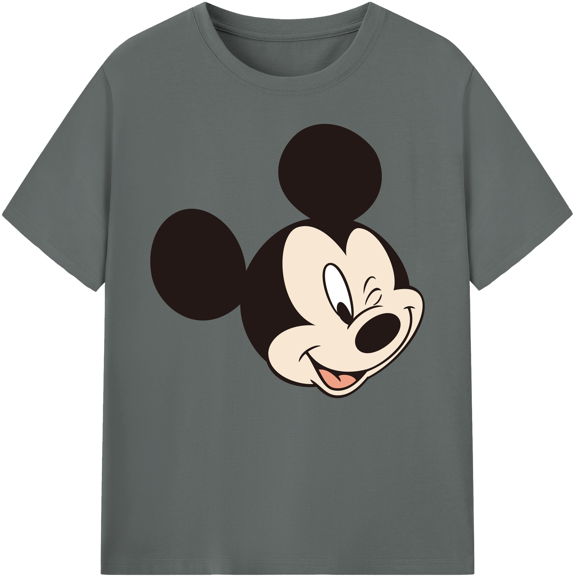 ミッキーマウス Mickey Mouse 綿100％ メンズ半袖Tシャツ｜肌触りやわらか＆通気性